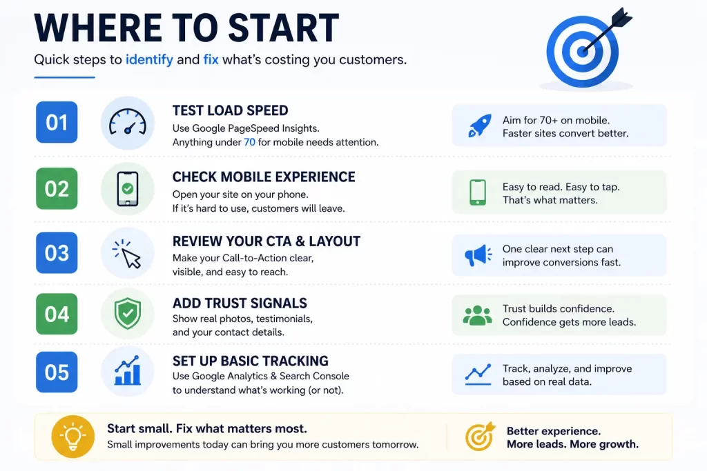 Where to start building your website.