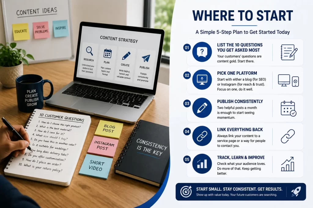 Where to start doing content marketing.